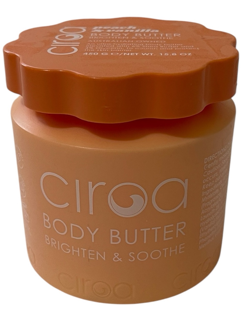 Ciroa “Peach & Vanilla” Body Butter 15.8 oz - NWT **